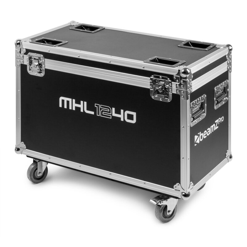 BeamZ Professional MHL1240 Moving Head Wash Lights with Flight Case