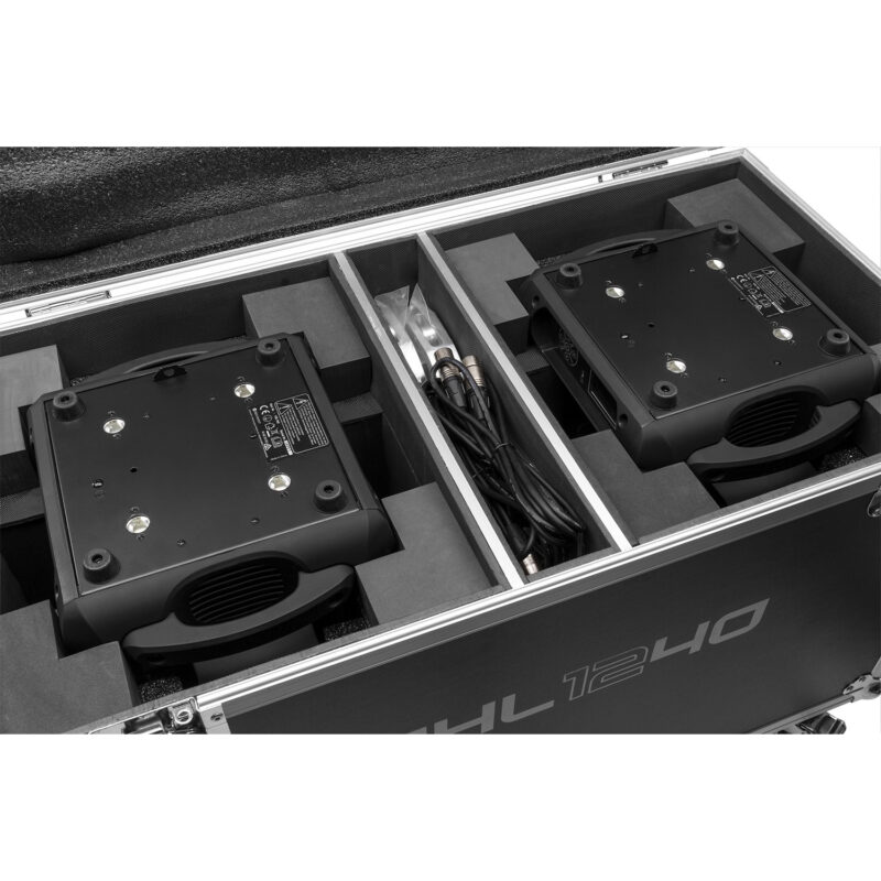 BeamZ Professional MHL1240 Moving Head Wash Lights with Flight Case