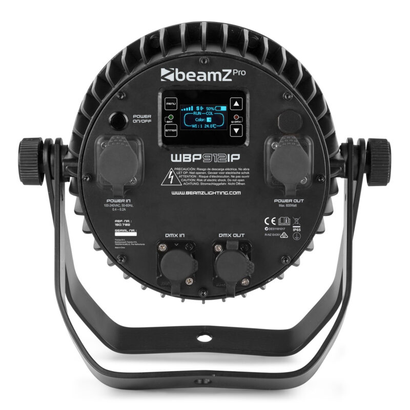 BeamZ WBP912IP Weatherproof Battery Powered LED Par Can Uplighter