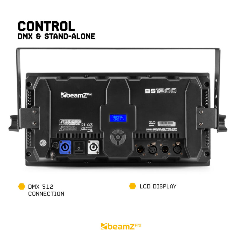BeamZ BS1200 3-in-1 Stroboscope, Stage Blinder & Floodlight