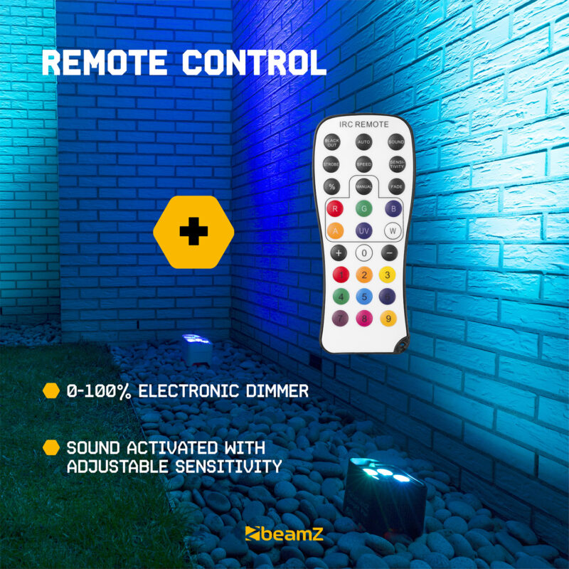 BeamZ BBP90 Wireless Battery Powered Uplighter