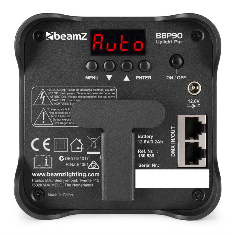 BeamZ BBP90 Wireless Battery Powered Uplighter