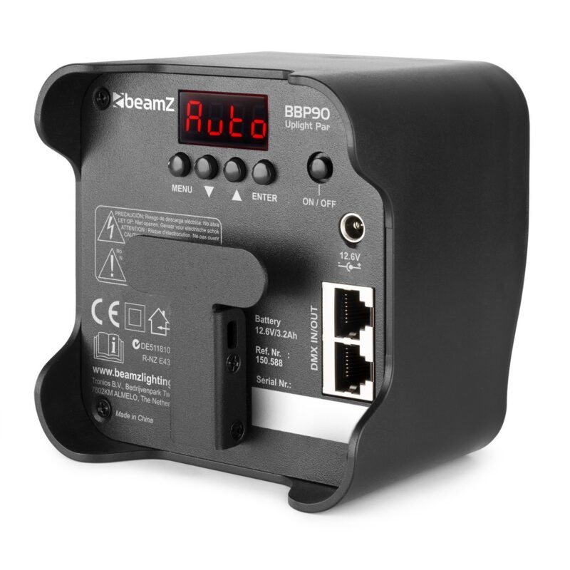 BeamZ BBP90 Wireless Battery Powered Uplighter