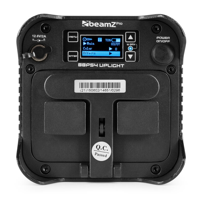 BeamZ BBP54 Battery Powered Weatherproof Wireless Uplighter – 4x 12W