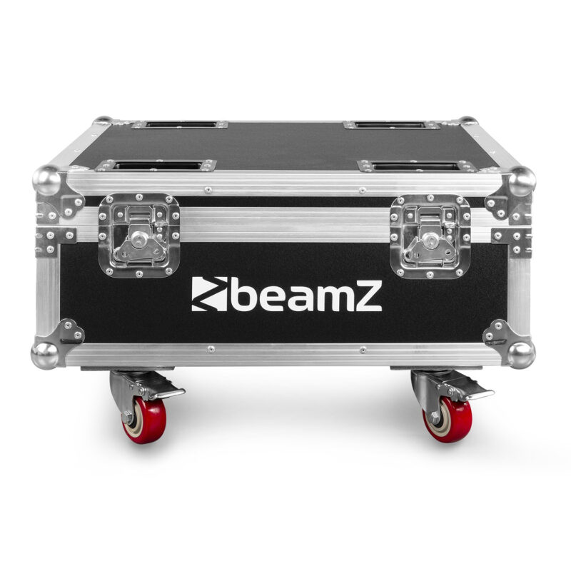 8x BeamZ BBP54 Weatherproof Battery Wireless Uplights with Flight Case