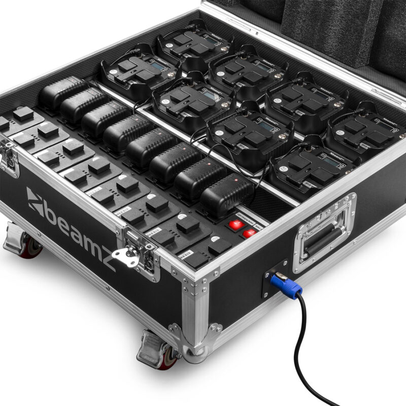 BeamZ FCC10 Combi Charging Flight Case for 8x BeamZ BBP54