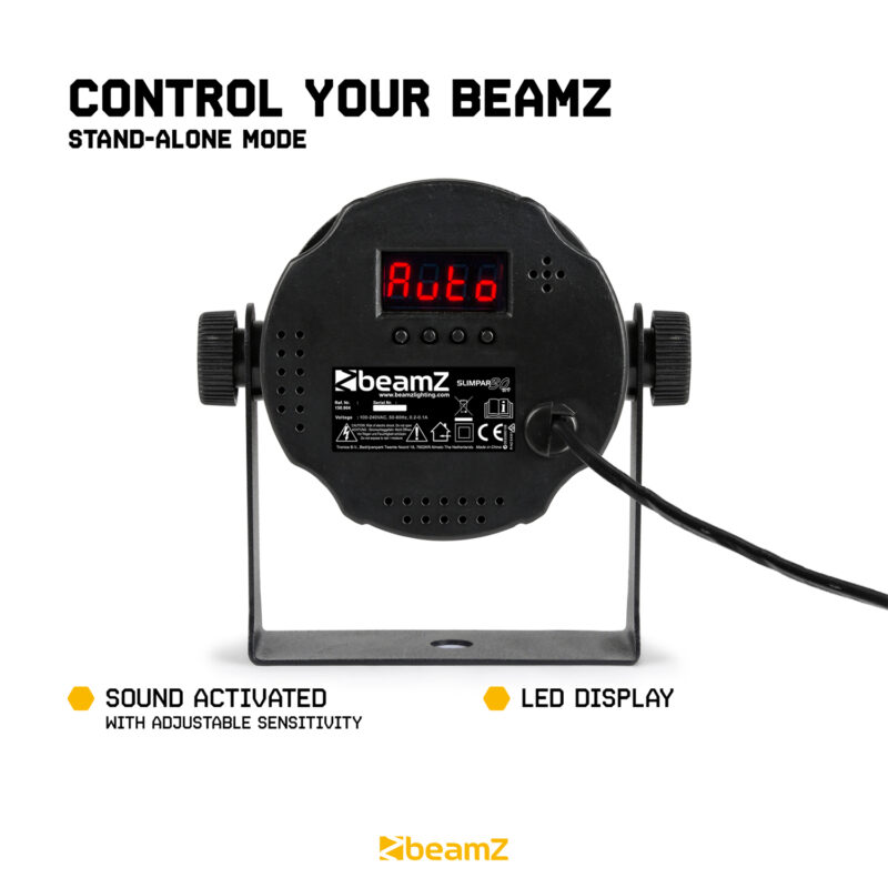 BeamZ SlimPar30 UV Par Can Light – 6x 2W