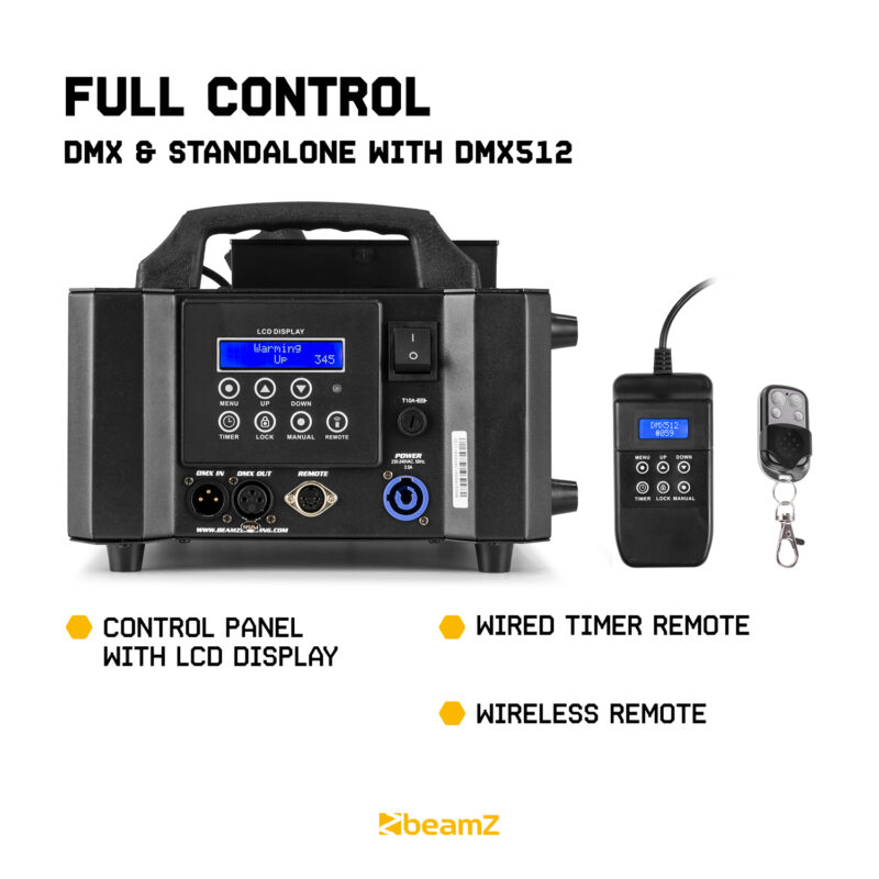 BeamZ BLAZE800 800W Vertical Smoke Machine 12x4W 4in1 LED