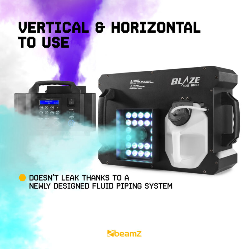 BeamZ BLAZE1800 Vertical Smoke Machine 24x4W 4in1 LED