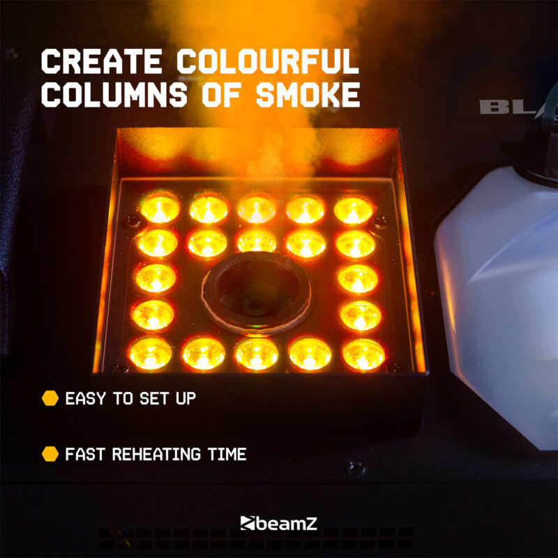 BeamZ BLAZE1800 Vertical Smoke Machine 24x4W 4in1 LED