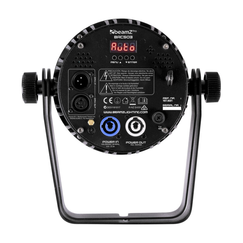 BeamZ Pro BAC503 Aluminum LED Par Can Light – 7x 10W