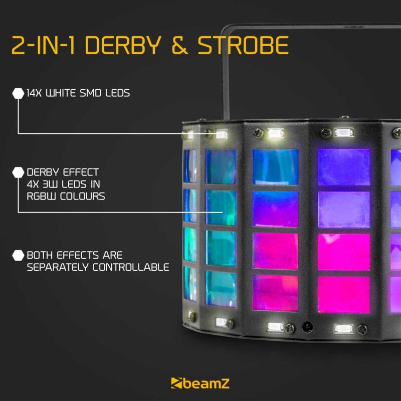 BeamZ LED Derby & Strobe Light Effect