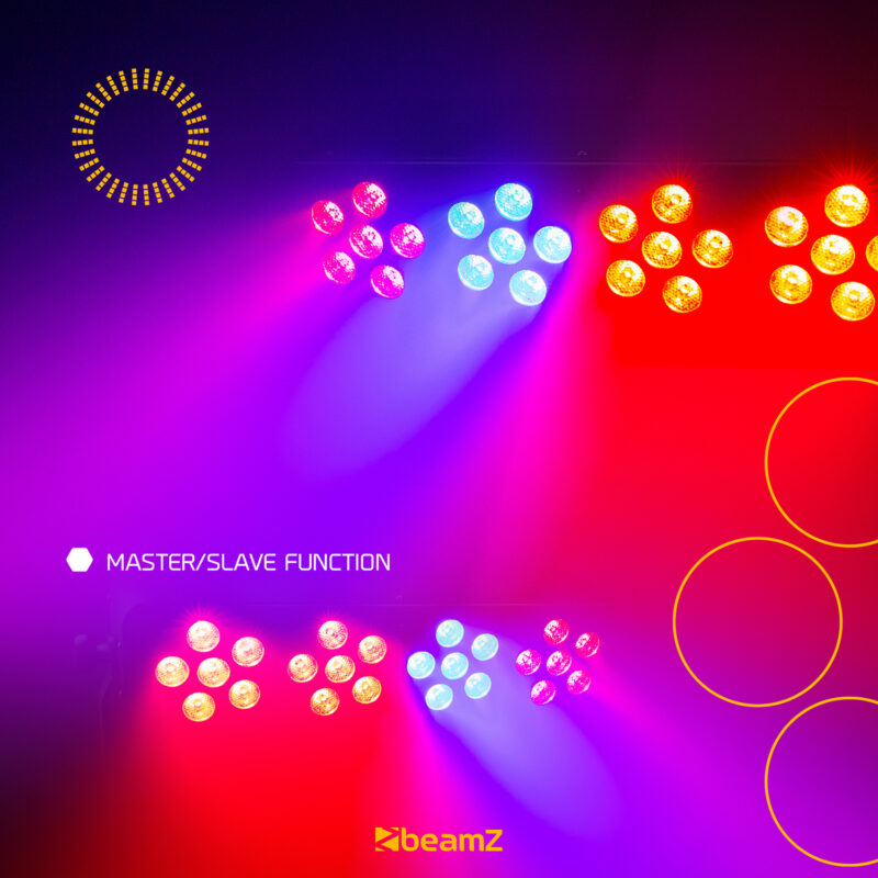 BeamZ DJ Bank 244 LED Light Effect with Remote Control