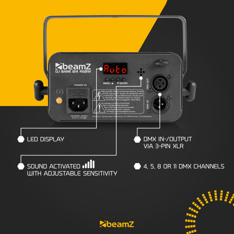 BeamZ DJ Bank 124 LED Light Effect with Remote Control