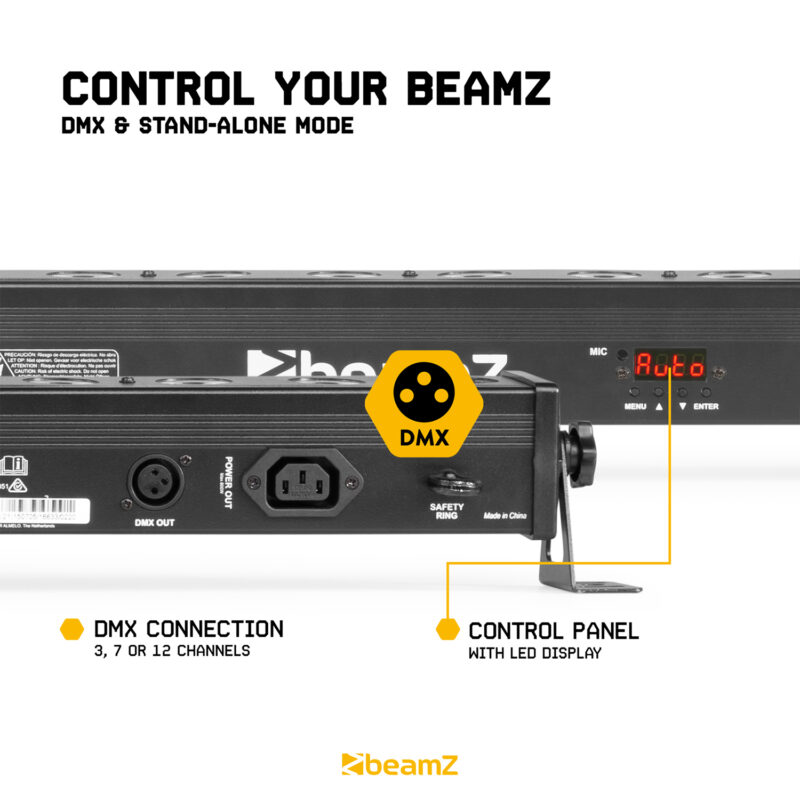 BeamZ LCB183 LED Wall Washer Uplight Bar – 18x 3W