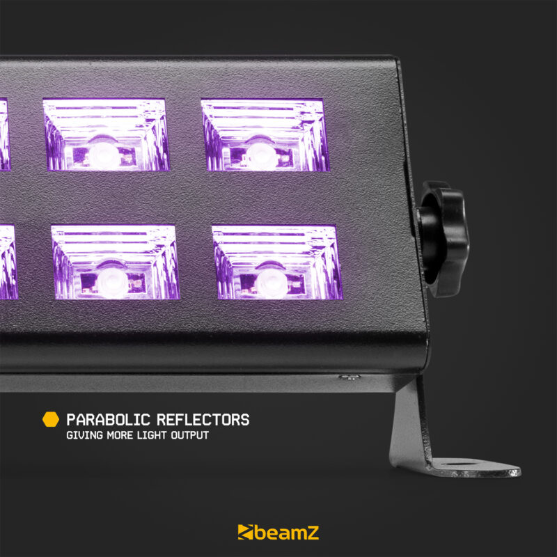 BeamZ BUV293 LED UV Blacklight Bar – 18x 3W