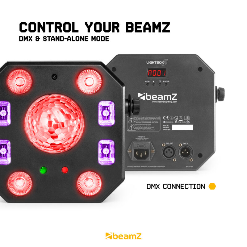 BeamZ LightBox5 5-in-1 Effect Light with Laser, Jellyball, Strobe & UV