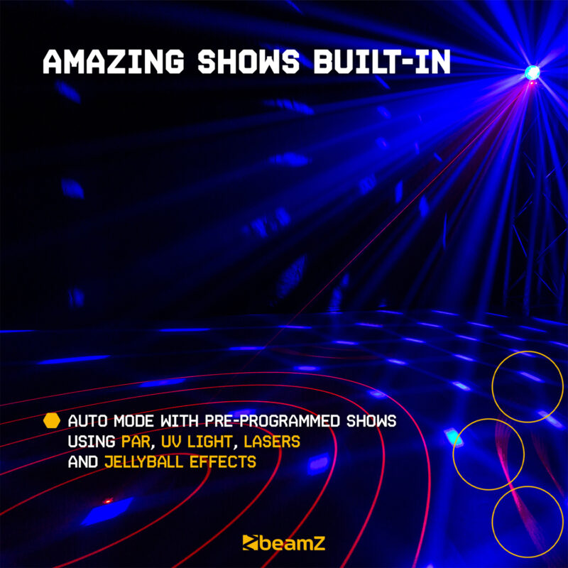 BeamZ LightBox5 5-in-1 Effect Light with Laser, Jellyball, Strobe & UV