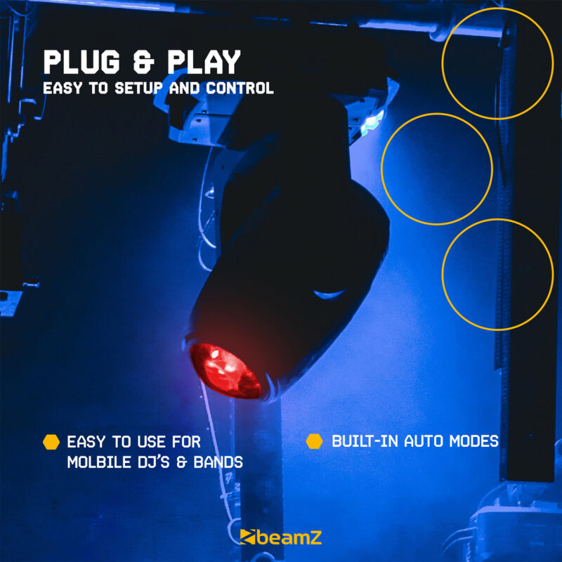 BeamZ Panther 85 Moving Head Beam Light – 80W