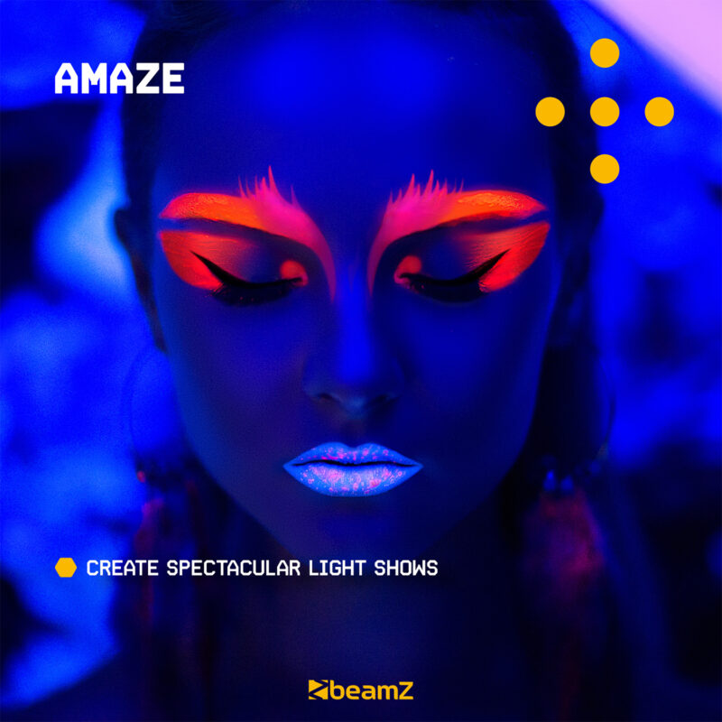 BeamZ Flood36UV LED UV Blacklight Panel with 36x 3W LEDs