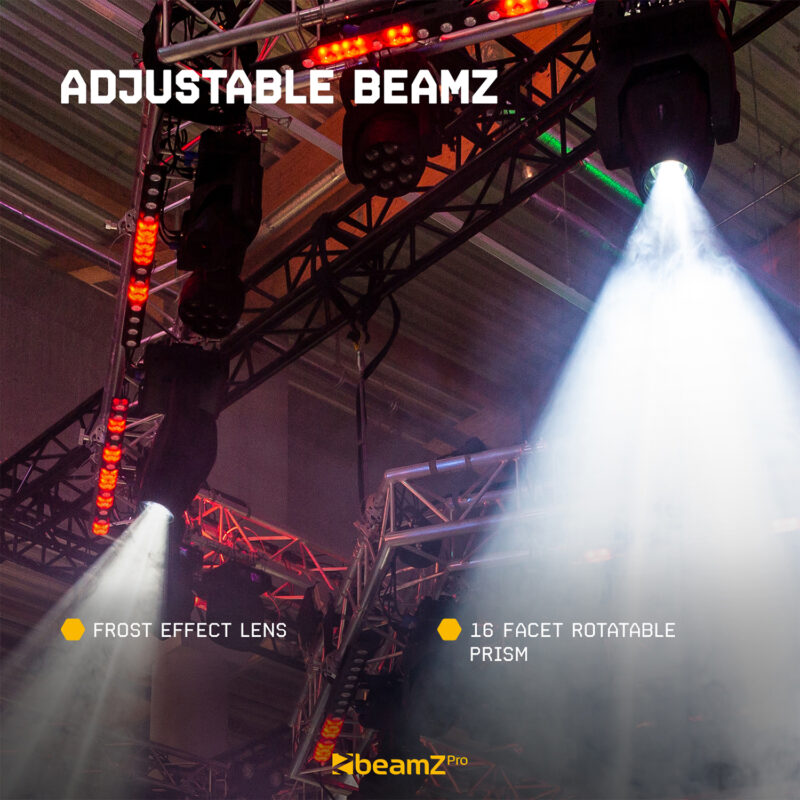 BeamZ Professional Tiger E 7R MKIII Moving Head Beams with Flight Case