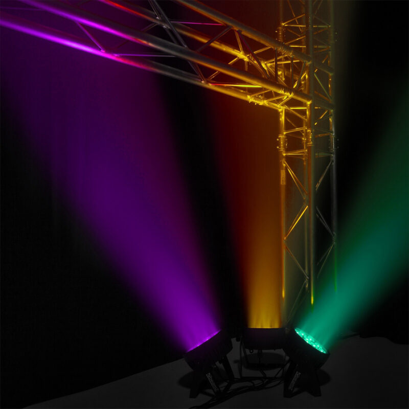 BeamZ SlimPar37 LED Par Can Light – 12x4W RGBW