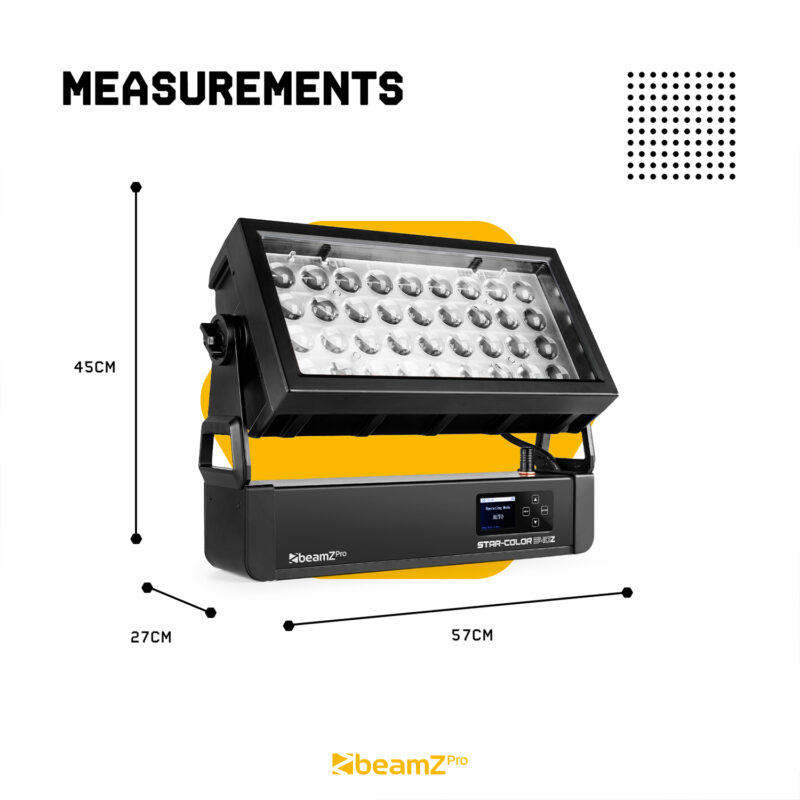 BeamZ Pro Star Color 540Z Architectural Wash Light with Zoom – 36x15W