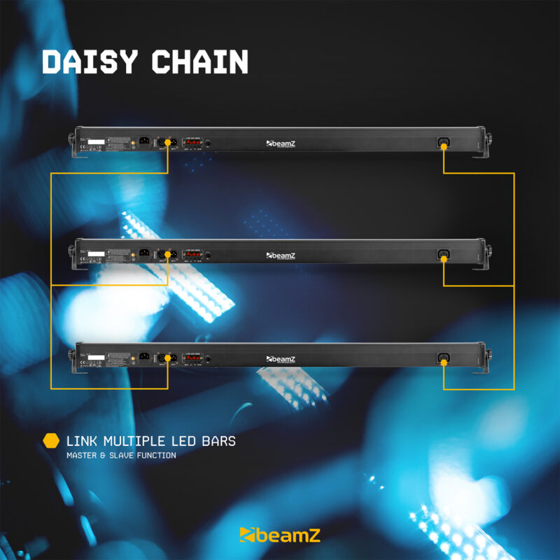 BeamZ LCB144 MKII LED Uplight Strip Bar Light Wall Wash Batten