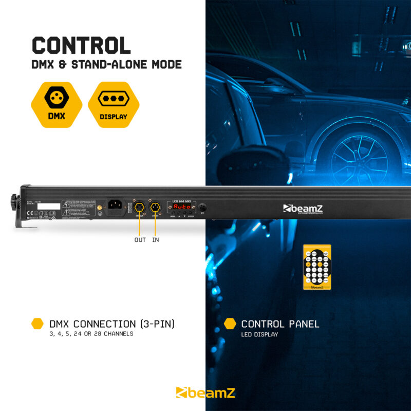 BeamZ LCB144 MKII LED Uplight Strip Bar Light Wall Wash Batten