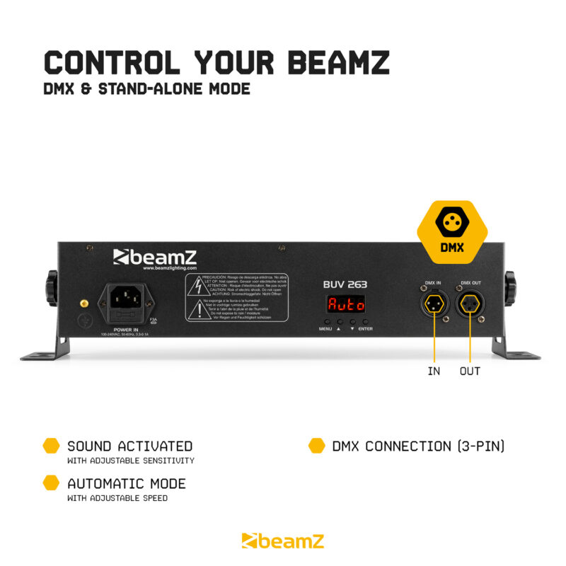 BeamZ LCB99 2-in-1 LED Light Effect Bar – RGBW & UV