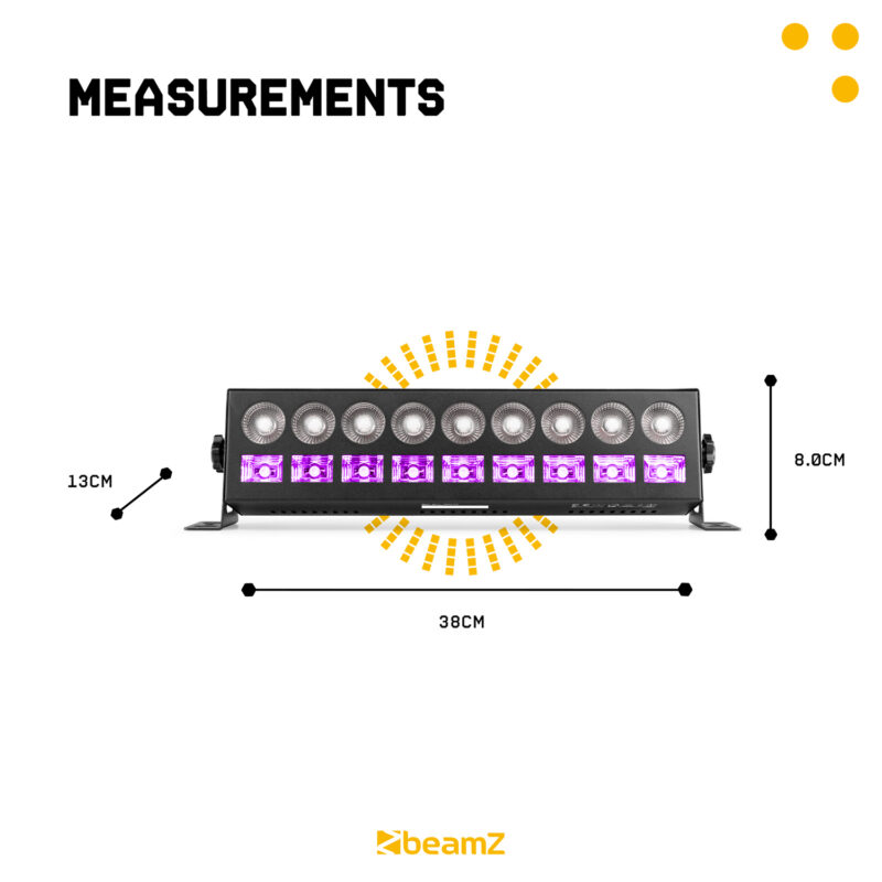 BeamZ LCB99 2-in-1 LED Light Effect Bar – RGBW & UV