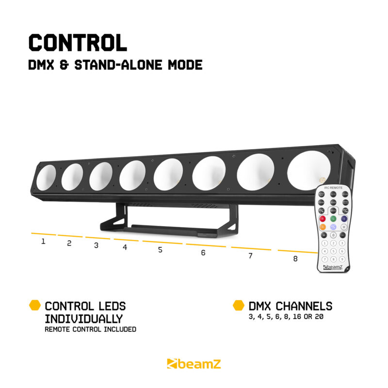 BeamZ Pro LUCID 2.8 LED COB Bar Light – 8x 30W