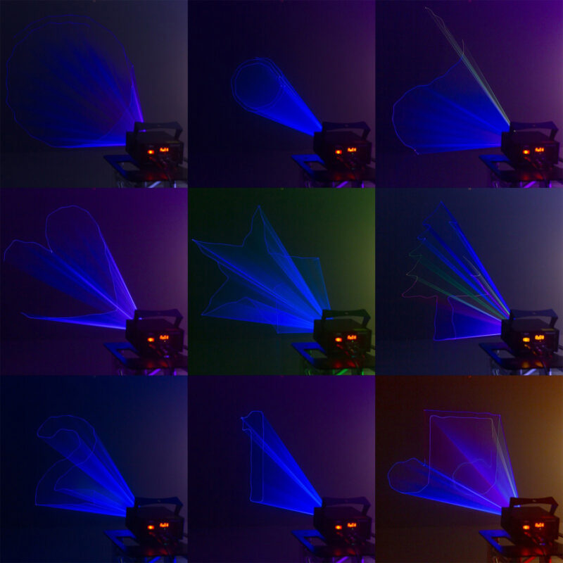 BeamZ Corvus Multicolour Laser Light with Remote