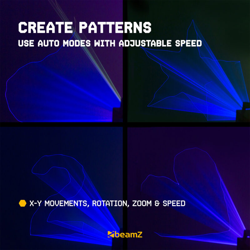 BeamZ Corvus Multicolour Laser Light with Remote