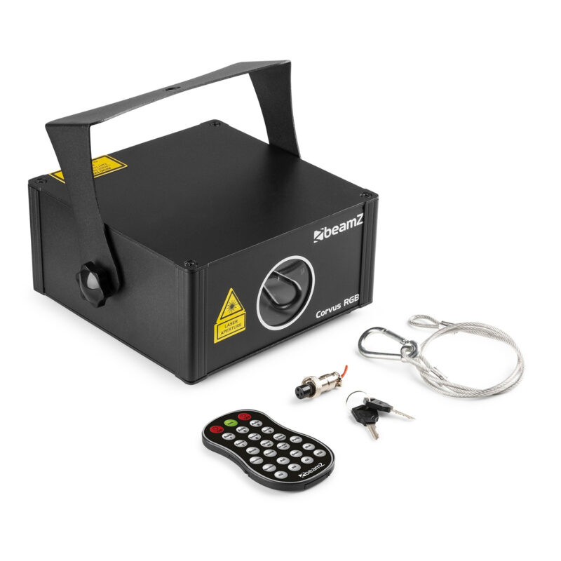 BeamZ Corvus Multicolour Laser Light with Remote