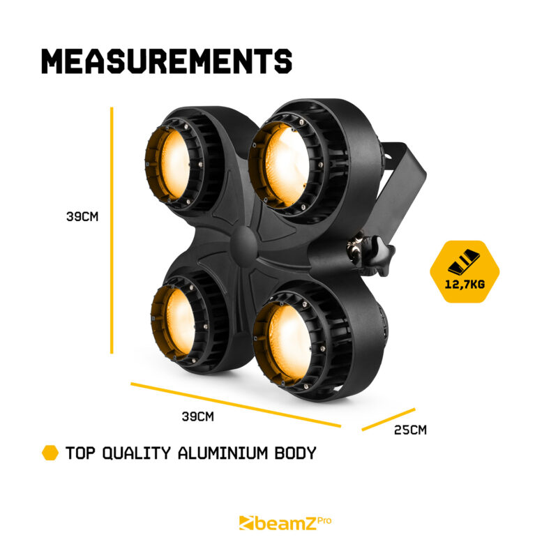 BeamZ SB420IP COB LED Weatherproof Stage Blinder – Warm White