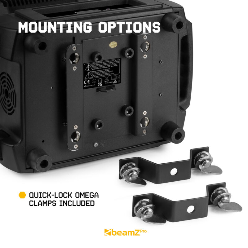 BeamZ Pro IGNITE300LED Moving Head Light BSW 2pcs in Flight Case