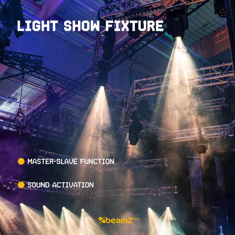 BeamZ Pro IGNITE300LED Moving Head Light BSW 2pcs in Flight Case