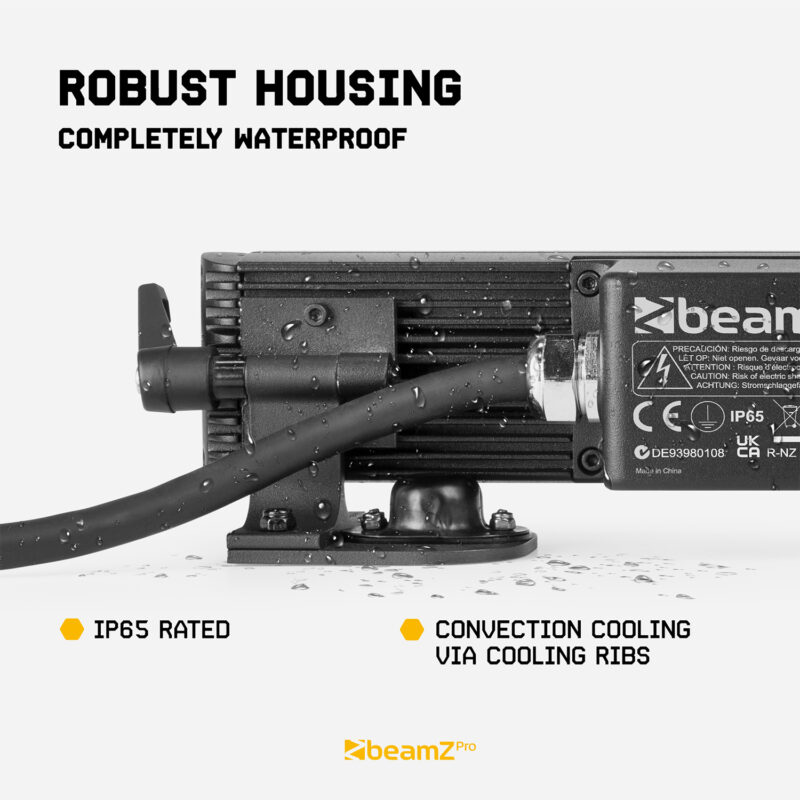 BeamZ StarColor54 LED Weatherproof Architectural Wall Wash Bar – 54x 1W