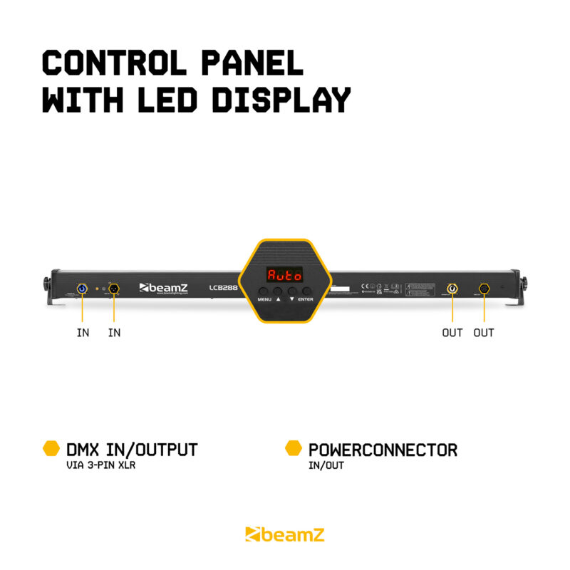 BeamZ LCB288 LED Light Bar Batten with Wash & Strobe