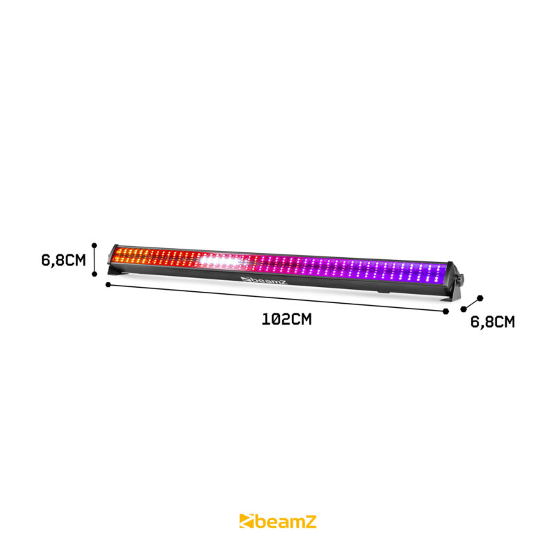BeamZ LCB288 LED Light Bar Batten with Wash & Strobe