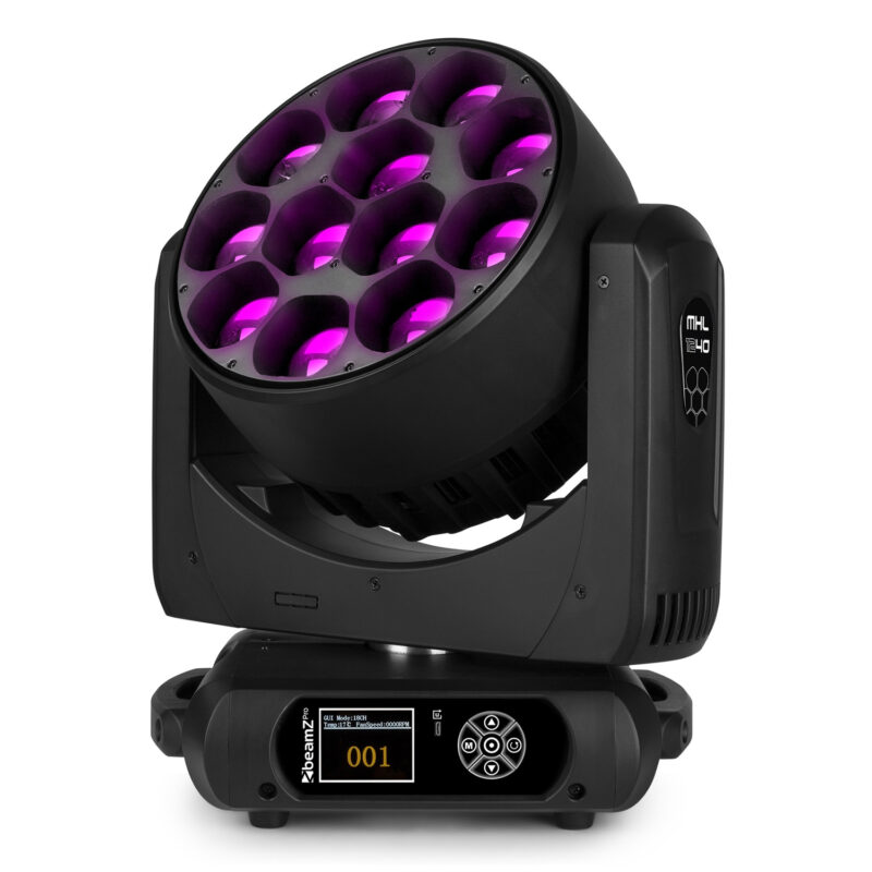 BeamZ Pro MHL1240 Moving Head Wash with Zoom – 12x40W