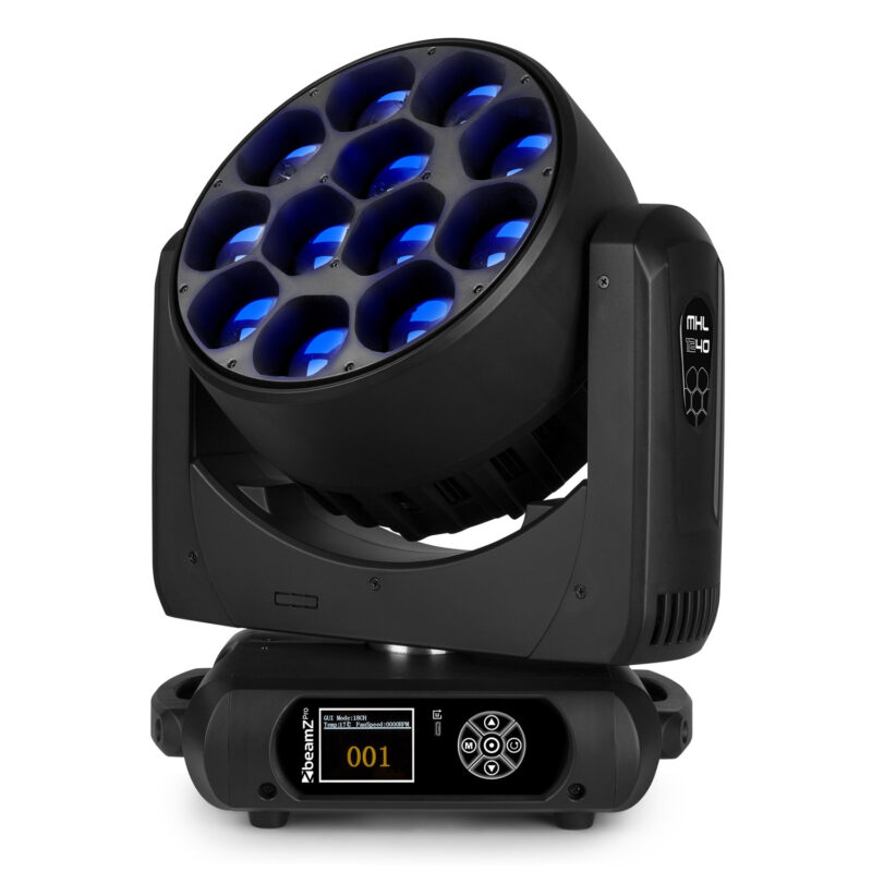 BeamZ Pro MHL1240 Moving Head Wash with Zoom – 12x40W