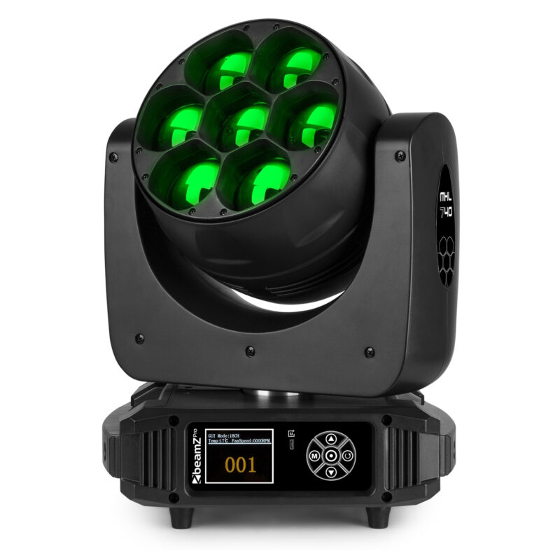BeamZ Pro MHL740 Moving Head Wash with Zoom – 7x40W