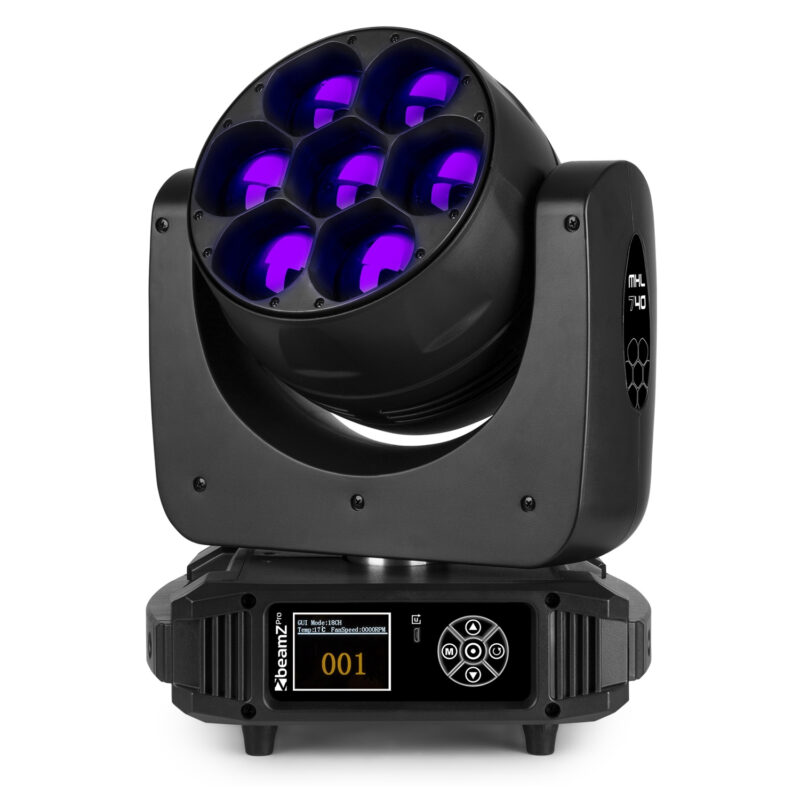 BeamZ Pro MHL740 Moving Head Wash with Zoom – 7x40W