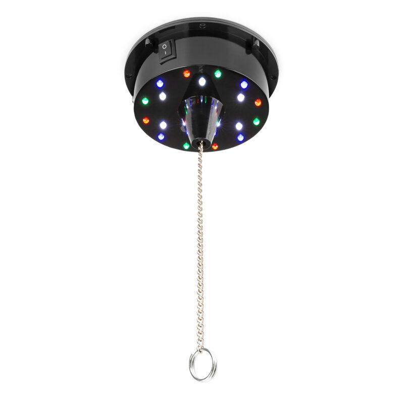 Fuzzix MB20ML Mirror Disco Ball with Battery LED Motor – 20cm
