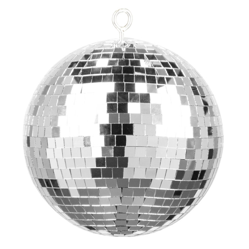 Fuzzix MB20ML Mirror Disco Ball with Battery LED Motor – 20cm