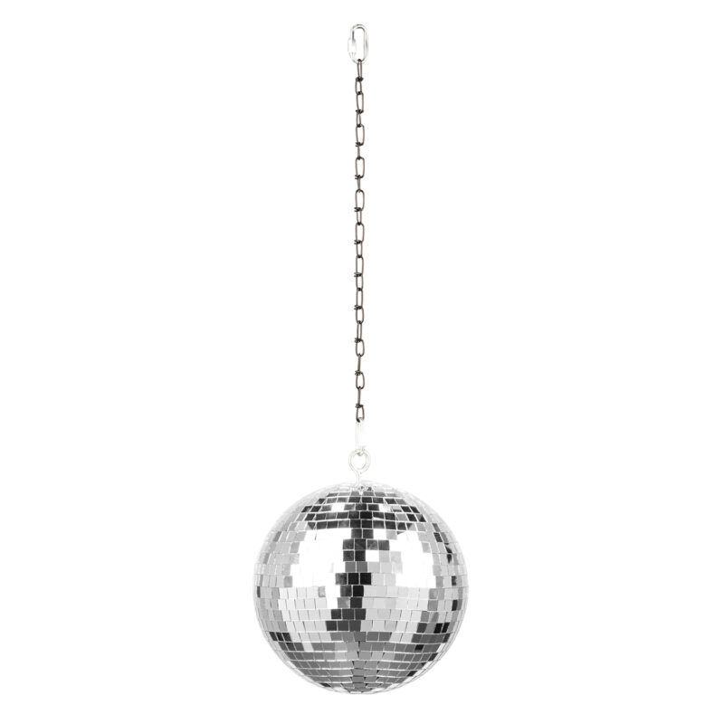 Fuzzix MB20ML Mirror Disco Ball with Battery LED Motor – 20cm