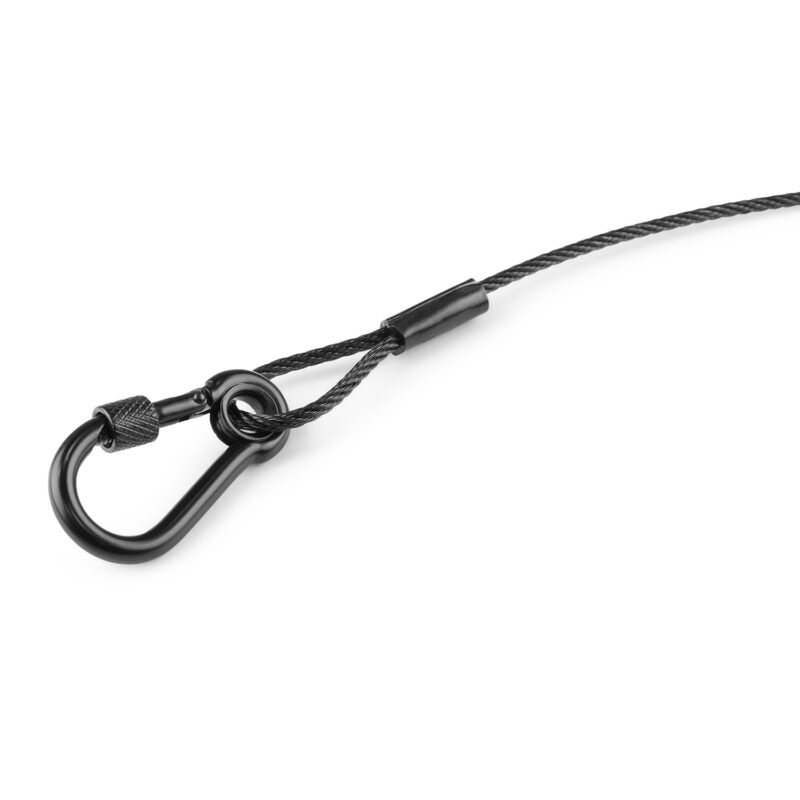 BeamZ SAF75 Lighting Safety Cable 75cm x 3mm 30kg Black