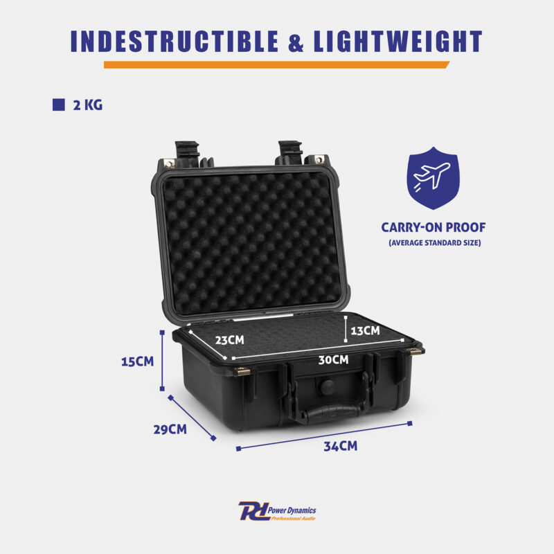 PD GIGCase6 Universal Pick Foam Hard Case – 340 x 295 x 150mm